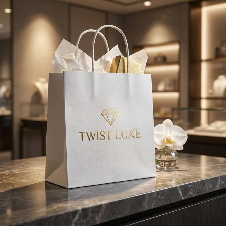 Twisted Handle Paper Bag factory